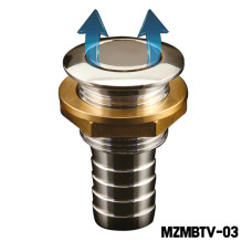 Chrome Brass Tank Ventilator Hose Connection Dia 16mm
