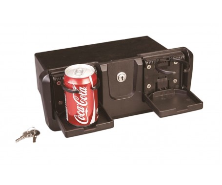 Glove Box with Drink / Can Holder - Black