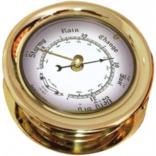 Lacquered Brass Case Barometer