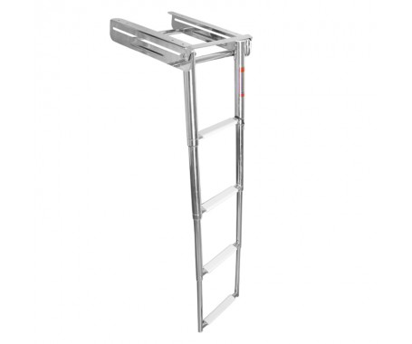 S.S Bracket Telescopic Ladder With Stopper, Mirror Polished - 03501458ST