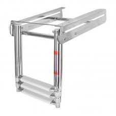S.S Bracket Telescopic Ladder With Stopper, Mirror Polished - 03501457ST