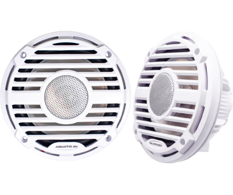 Aquatic AV PRO Classic 6.5″ Waterproof RGB Speakers (White)