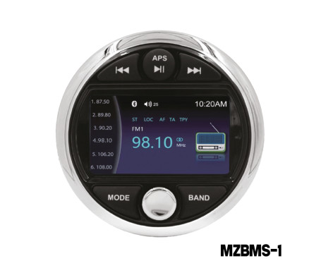 MAZUZEE -  200W Bluetooth Marine MP5 Stereo - MZBMS-1