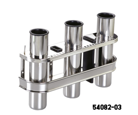 Stainless Steel Rod Holder - 3 Rods