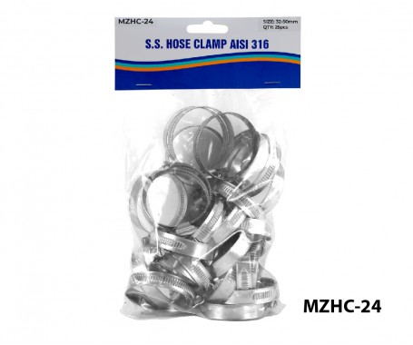 S.S. Hose Clamp AISI 316 (MZHC-XX)