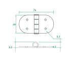 AAA - Stainless Steel Hinge 304