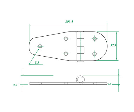 AAA - Stainless Steel Hinge 304