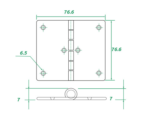 AAA - Stainless Steel Hinge 304 AAA - Stainless Steel Hinge 304