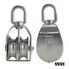 Double Block Single Sheave, AISI 304