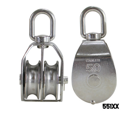 Double Block Single Sheave, AISI 304