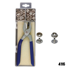 Canvas Fastner Snap Kit with Tool - 73 Pieces