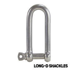 Long D Shackles, AISI 316