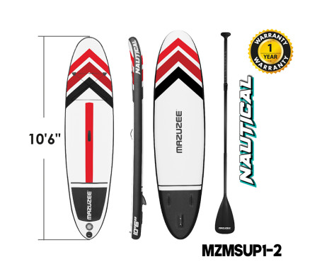 MAZUZEE - 10'6" Inflatable Stand Up Paddle Board