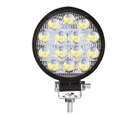 14 LED Round Waterproof  Work Light - 42W - (LEDWL-R-01)