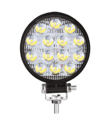 14 LED Round Waterproof  Work Light - 42W - (LEDWL-R-01)