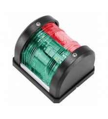 LED Red & Green Combination Bow Navigation Light - Boats up to 12m - (00151-LDBK) 