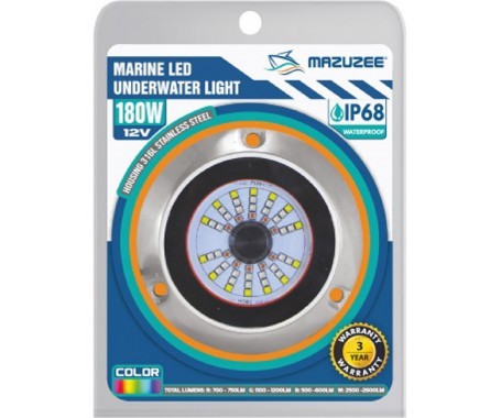 180W LED Underwater Light - (MZMUL-180RGBW)