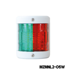 MAZUZEE - 2NM LED Red & Green Combination Bow Navigation Light - Boats up to 20m