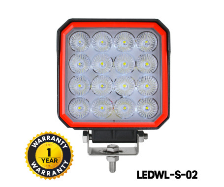 OSRAM LED Work Lights (48W Square Waterproof 16 LED)
