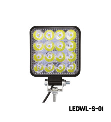 16 LED Square Waterproof Work Light - 48W