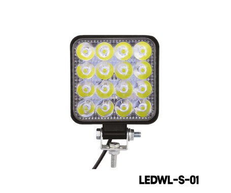 16 LED Square Waterproof Work Light - 48W
