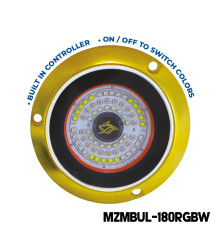 MAZUZEE - 180W RGBW Bronze Marine LED Underwater Light