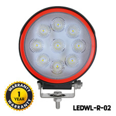OSRAM LED Work Lights (27W Round Waterproof 9 LED)