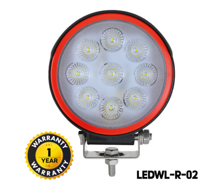 OSRAM LED Work Lights (27W Round Waterproof 9 LED)