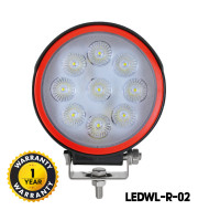 OSRAM LED Work Lights (27W Round Waterproof 9 LED)