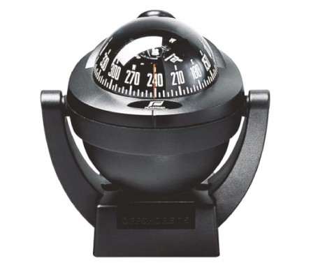Offshore Compass 75, Bracket Mount Horizontal or Vertical Surface - Black Color