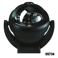 PLASTIMO - Offshore Compass 95, Bracket Mount Type, Black Flat Card - Black Color