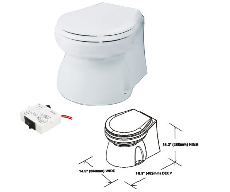 Electric Marine Toilet (Previous Part No. TMC-99910) - TMC29923