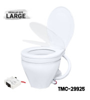 TMC - New Round Base Electric Marine Toilet with Designed Cover