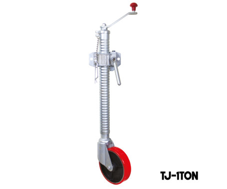 Single Wheel Trailer Jack H/D (Red Wheel)