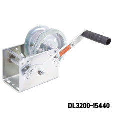 DUTTON LAINSON - 2-speed Winch, plated - 3,200 lb